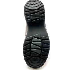 Baskets En Sneakers|Schoenen<PédiConfort Wandelsneakers met rits en veters, breed model in leer grijs / roze