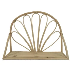 Kinderdecoratie|Kids Decoratie<Blancheporte Wandplank met boogvorm in rotan naturel