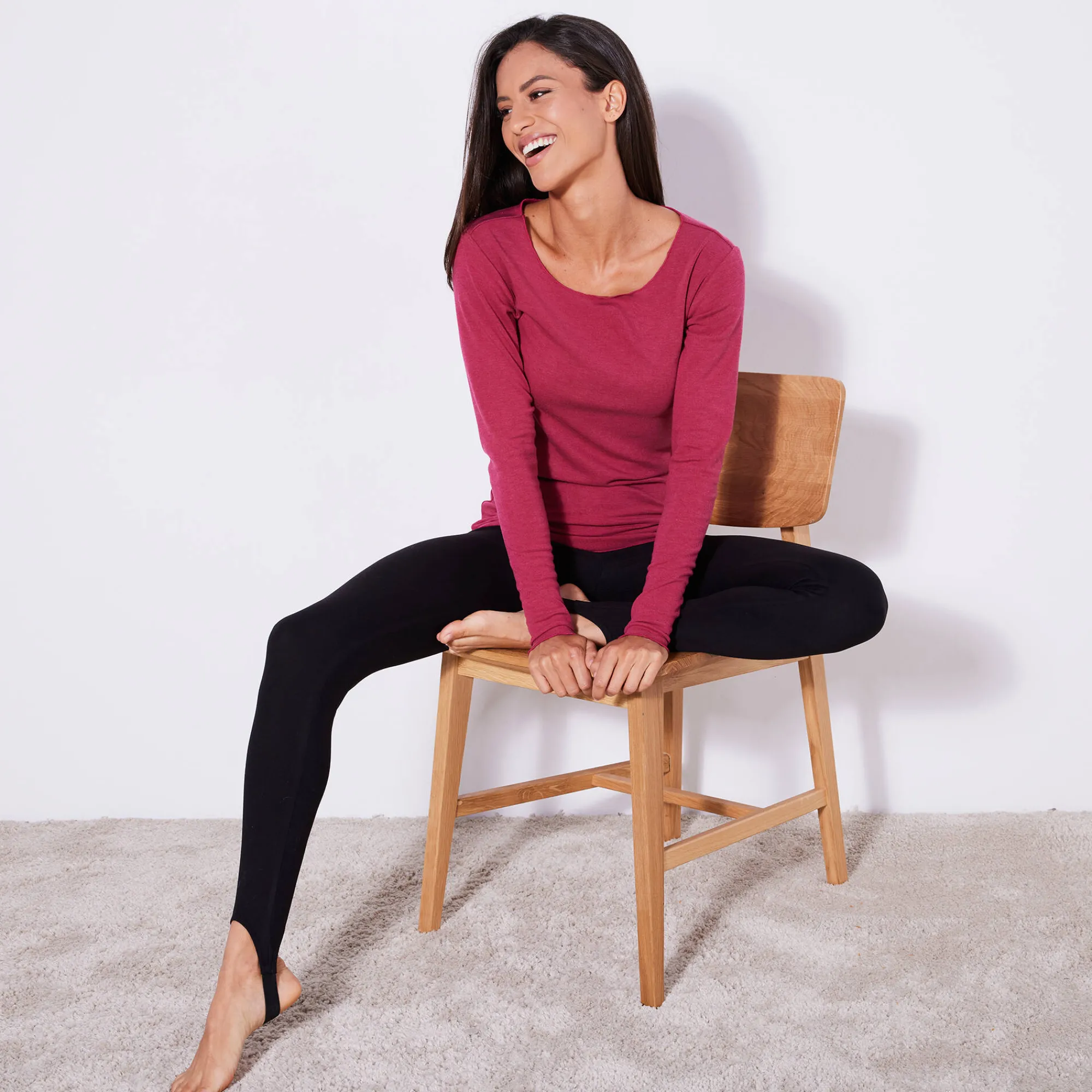 Thermisch Ondergoed<Blancheporte Warme legging met elastiek zwart