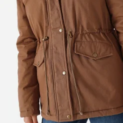 Parka En Donsjas<Blancheporte Waterafstotende parka met fleecevoering hazelnootbruin