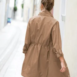 Parka En Donsjas<Blancheporte Waterafstotende parka met kap hazelnootbruin