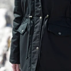 Parka En Donsjas<Blancheporte Waterafstotende parka met fleecevoering zwart
