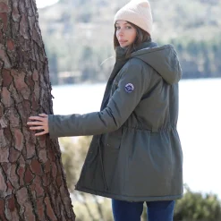 Parka En Donsjas<Blancheporte Waterafstotende parka met fleecevoering kaki