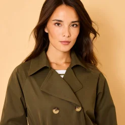 Jas En Mantel<Blancheporte Waterafstotende trenchcoat met verwijderbare ceintuur kaki