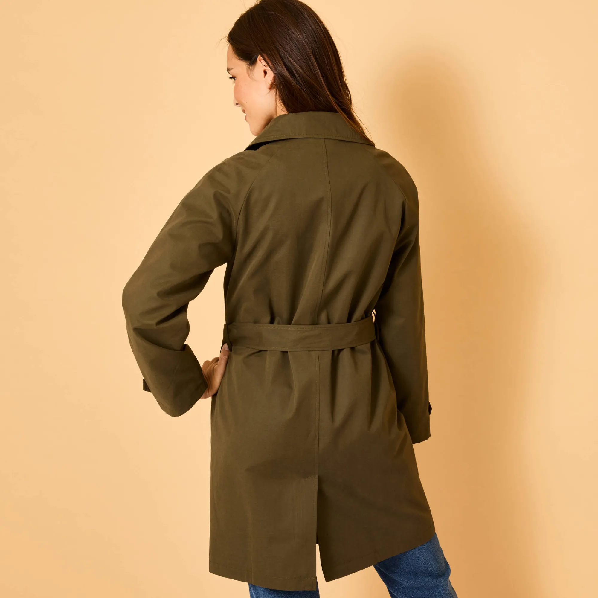 Jas En Mantel<Blancheporte Waterafstotende trenchcoat met verwijderbare ceintuur kaki