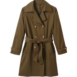 Jas En Mantel<Blancheporte Waterafstotende trenchcoat met verwijderbare ceintuur kaki