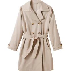 Jas En Mantel<Blancheporte Waterafstotende trenchcoat met verwijderbare ceintuur beige