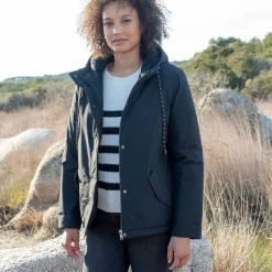 Parka En Donsjas<Blancheporte Waterdichte parka met rits en kap zwart