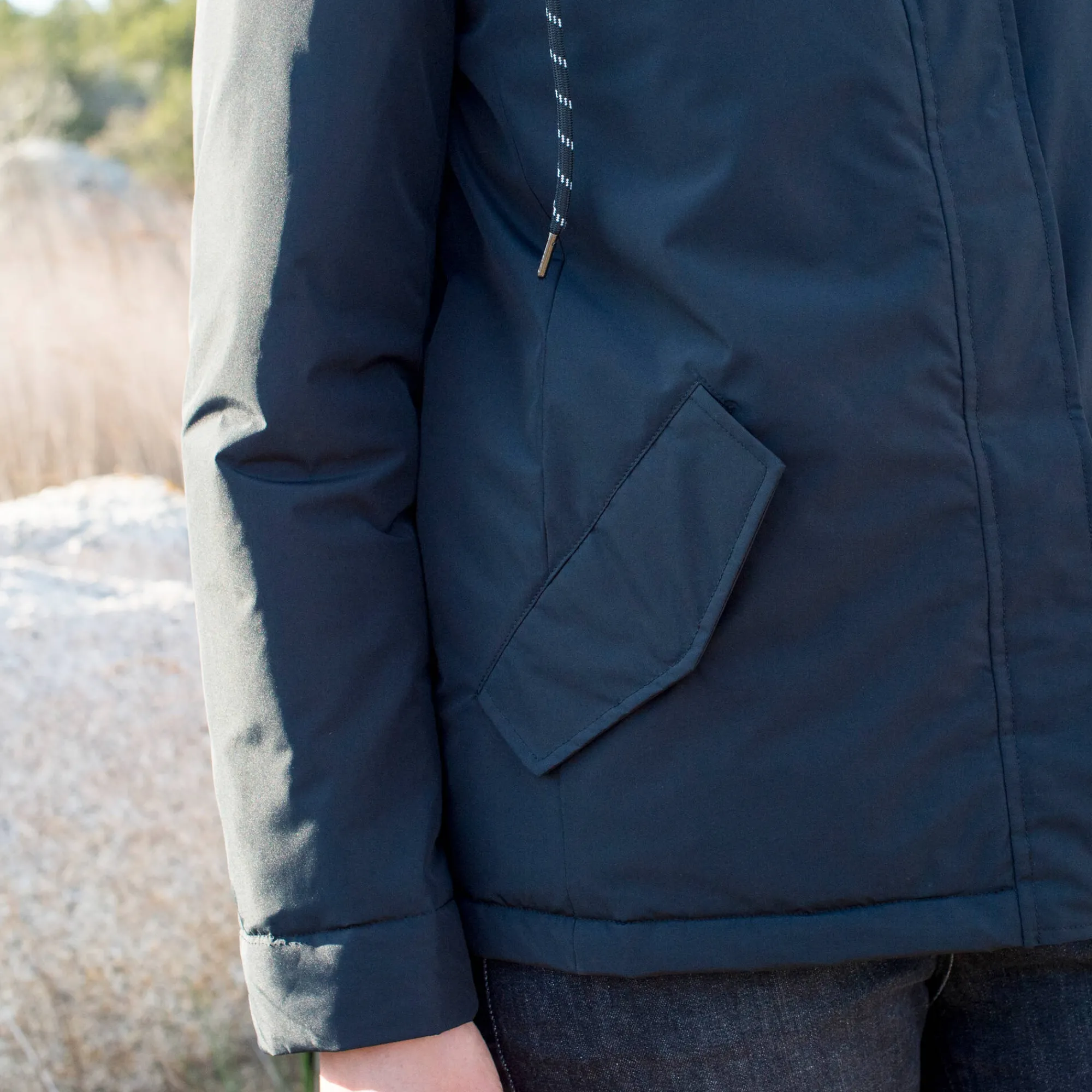 Parka En Donsjas<Blancheporte Waterdichte parka met rits en kap zwart
