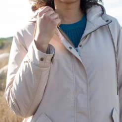 Parka En Donsjas<Blancheporte Waterdichte parka met rits en kap beige
