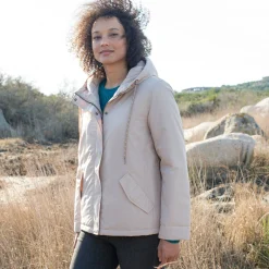 Parka En Donsjas<Blancheporte Waterdichte parka met rits en kap beige