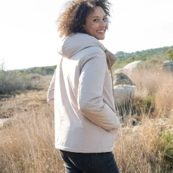 Parka En Donsjas<Blancheporte Waterdichte parka met rits en kap beige