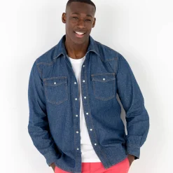T-Shirt, Hemd En Polo<Blancheporte Western' hemd in jeans stone