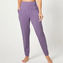 Broek<Blancheporte Yogabroek in tricot met comfortabel model mauve