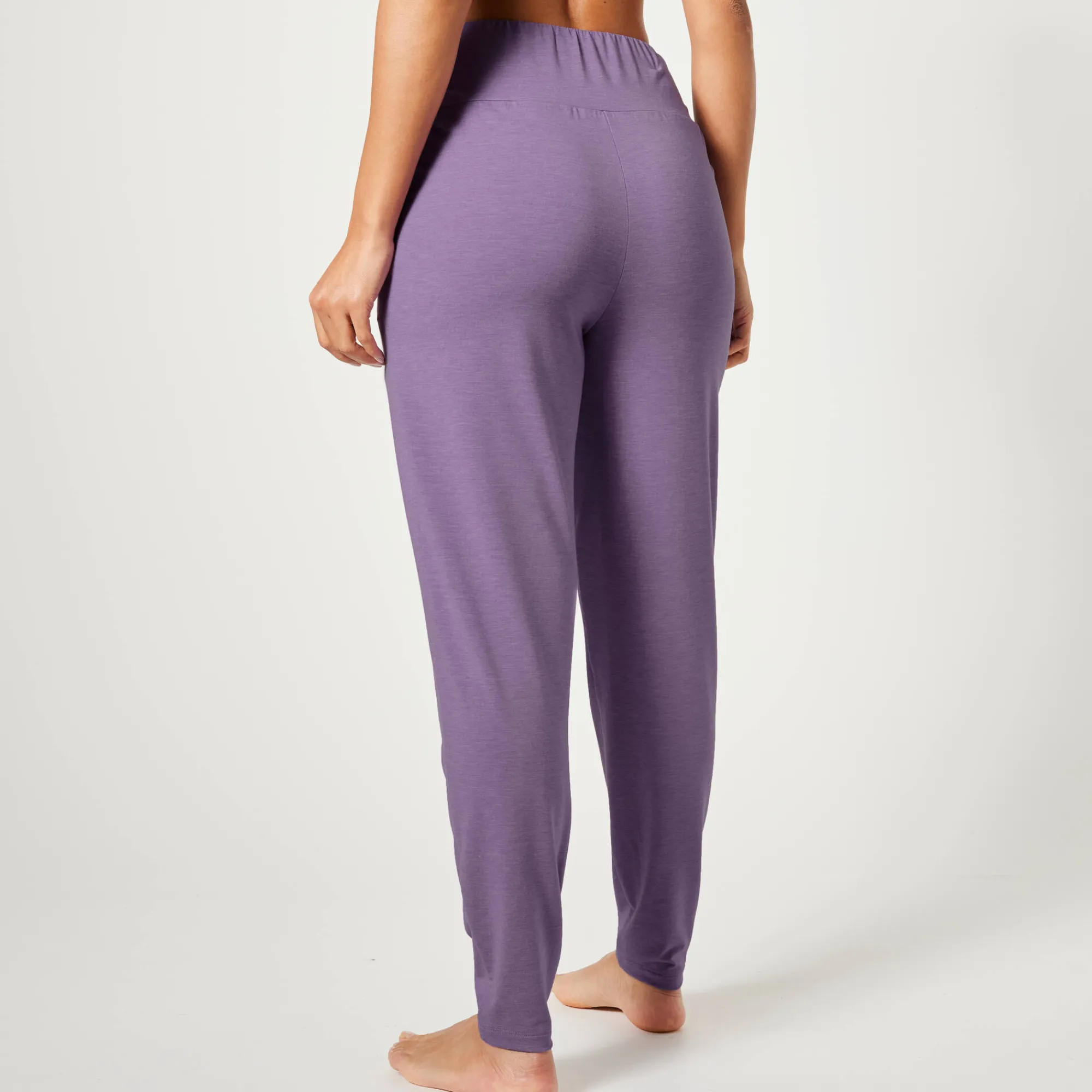 Broek<Blancheporte Yogabroek in tricot met comfortabel model mauve