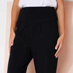 Broek<Blancheporte Yogabroek in tricot met comfortabel model zwart