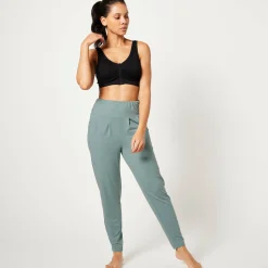 Broek<Blancheporte Yogabroek in tricot met comfortabel model watergroen
