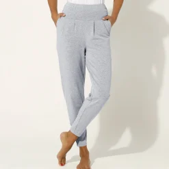 Broek<Blancheporte Yogabroek in tricot met comfortabel model chiné grijs