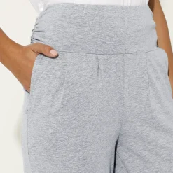 Broek<Blancheporte Yogabroek in tricot met comfortabel model chiné grijs