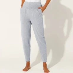 Broek<Blancheporte Yogabroek in tricot met comfortabel model chiné grijs