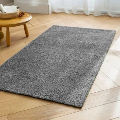 Tapijt<Blancheporte Zacht en comfortabel tapijtje antraciet